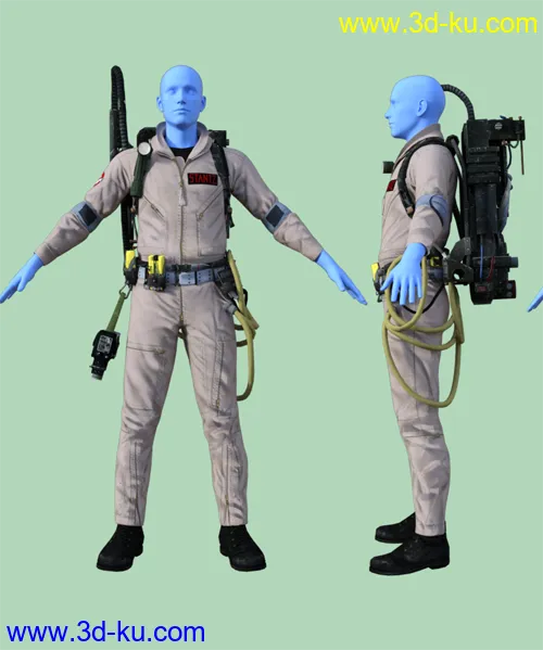 Ghostbusters Outfit For Genesis 8 Male模型的图片1