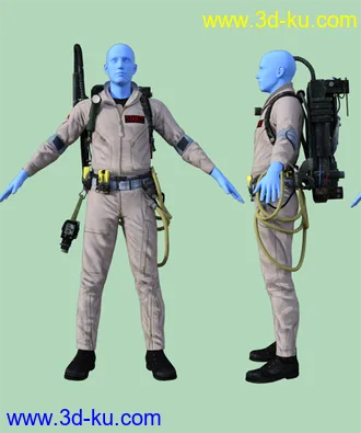 3D打印模型Ghostbusters Outfit For Genesis 8 Male的图片