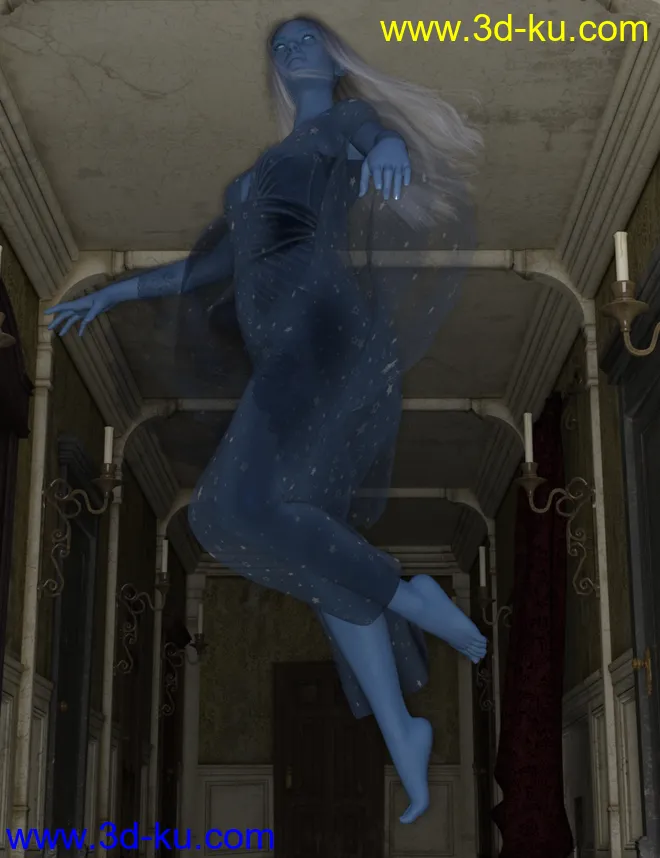 Ghostly Poses for Genesis 8 Female模型的图片1