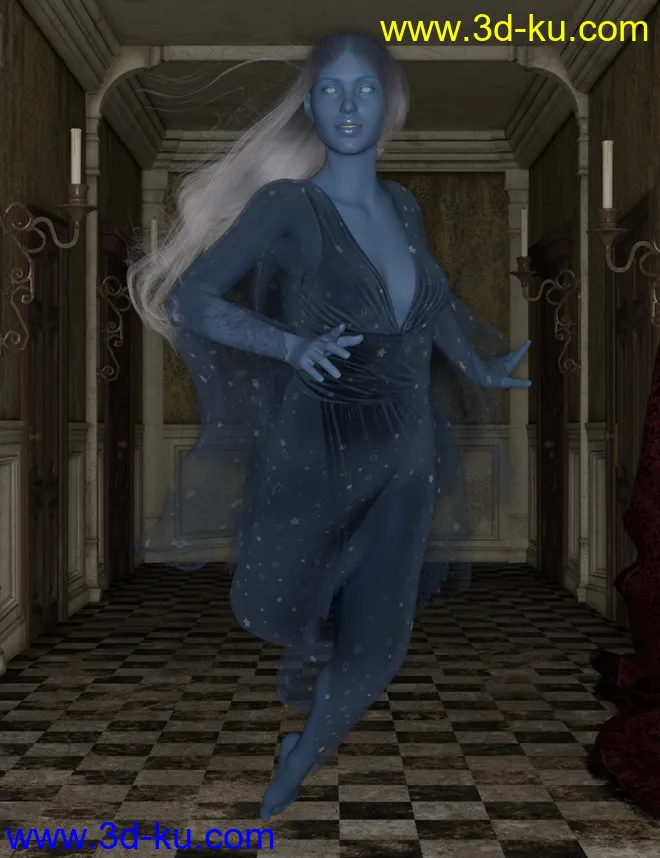 Ghostly Poses for Genesis 8 Female模型的图片2