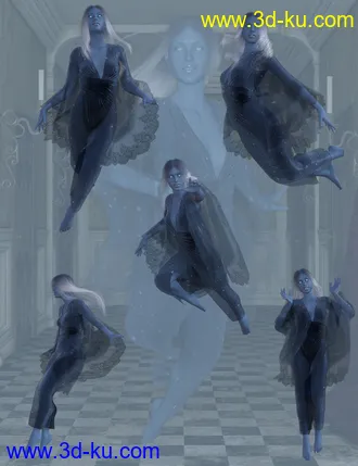 3D打印模型Ghostly Poses for Genesis 8 Female的图片
