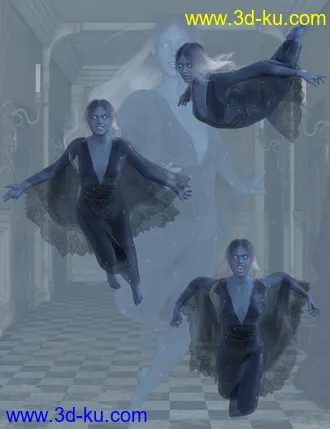 3D打印模型Ghostly Poses for Genesis 8 Female的图片