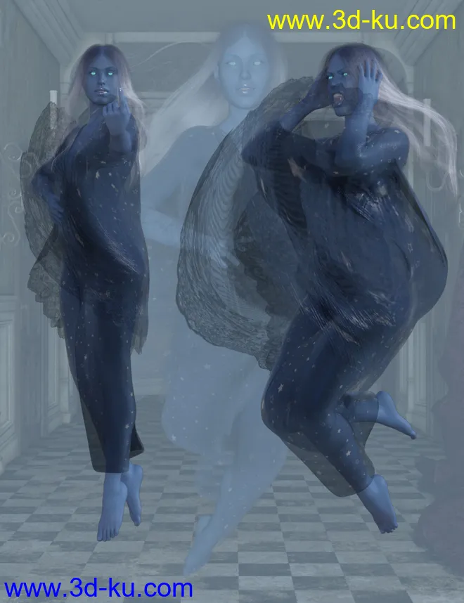 Ghostly Poses for Genesis 8 Female模型的图片6