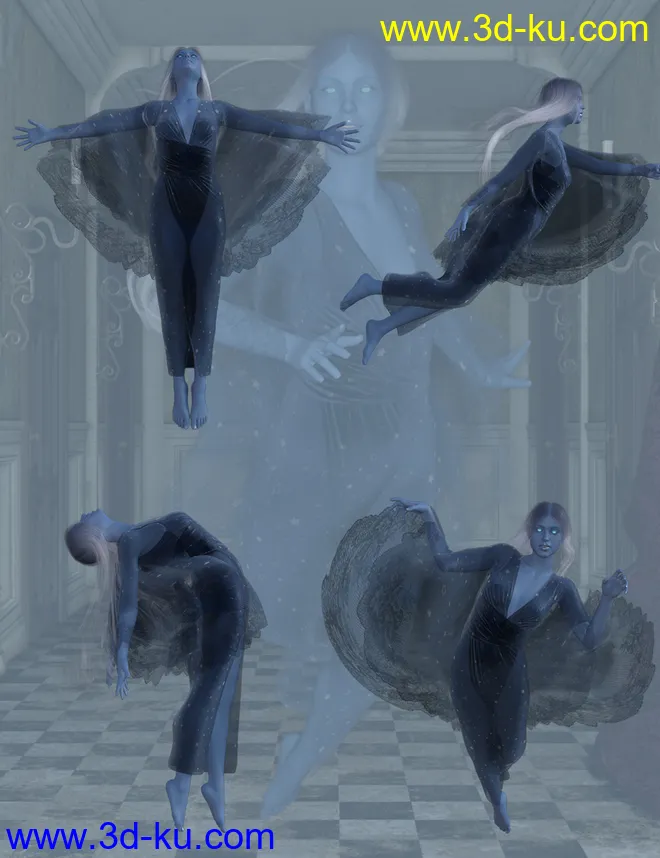 Ghostly Poses for Genesis 8 Female模型的图片7