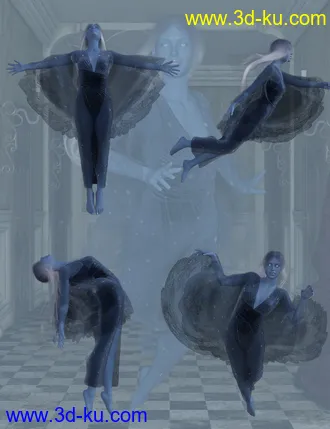 3D打印模型Ghostly Poses for Genesis 8 Female的图片