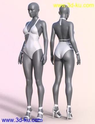 3D打印模型Girls of Summer I Outfit for Genesis 8 and 8.1 Females的图片