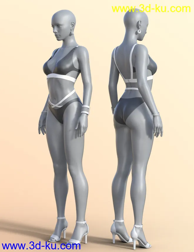 Girls of Summer II Outfit for Genesis 8 and Genesis 8.1 Females模型的图片7
