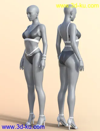 3D打印模型Girls of Summer II Outfit for Genesis 8 and Genesis 8.1 Females的图片
