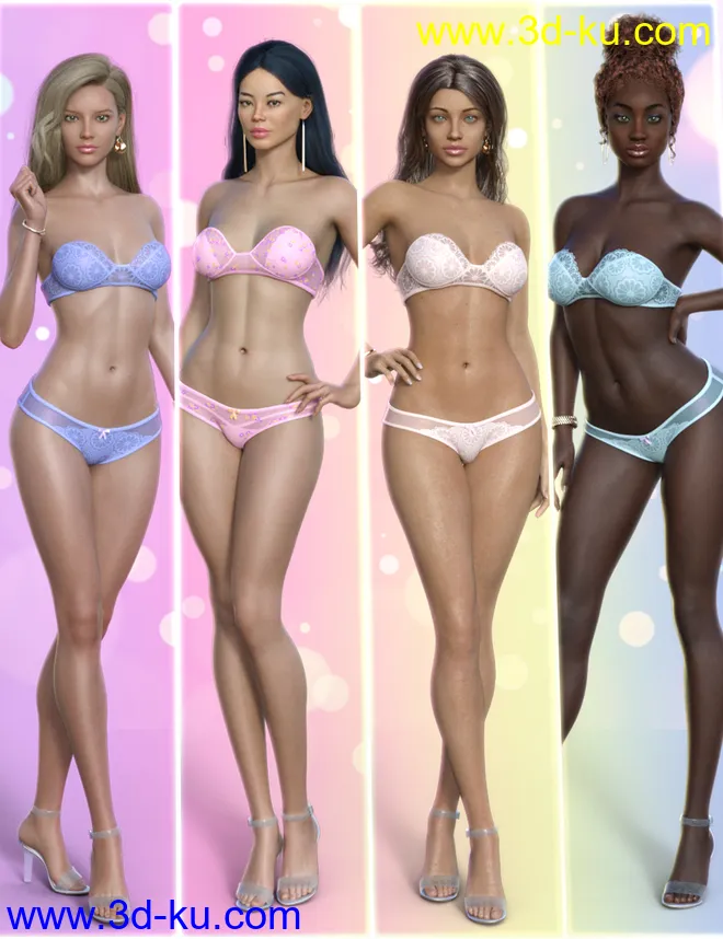 Girls of Summer Models for Genesis 8 and 8.1 Females模型的图片1