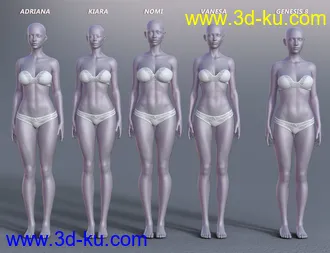 3D打印模型Girls of Summer Models for Genesis 8 and 8.1 Females的图片