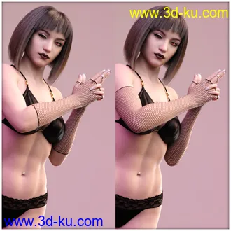 3D打印模型Gloves and Mitten Fashion for Genesis 8 Female(s)的图片