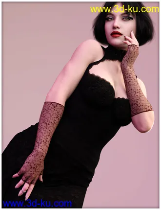 3D打印模型Gloves and Mitten Fashion for Genesis 8 Female(s)的图片