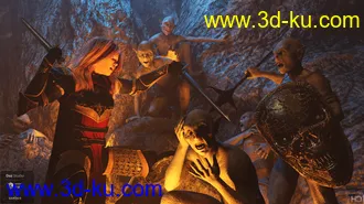 3D打印模型Goblin Raider HD for Genesis 8 Male的图片
