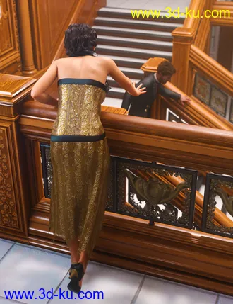 3D打印模型Grand Staircase Grandeur Poses for Genesis 8的图片