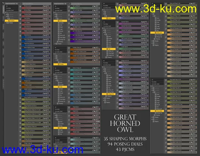 Great Horned Owl模型的图片8