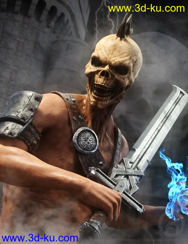 Grimskull for Genesis 8 Male模型的图片1