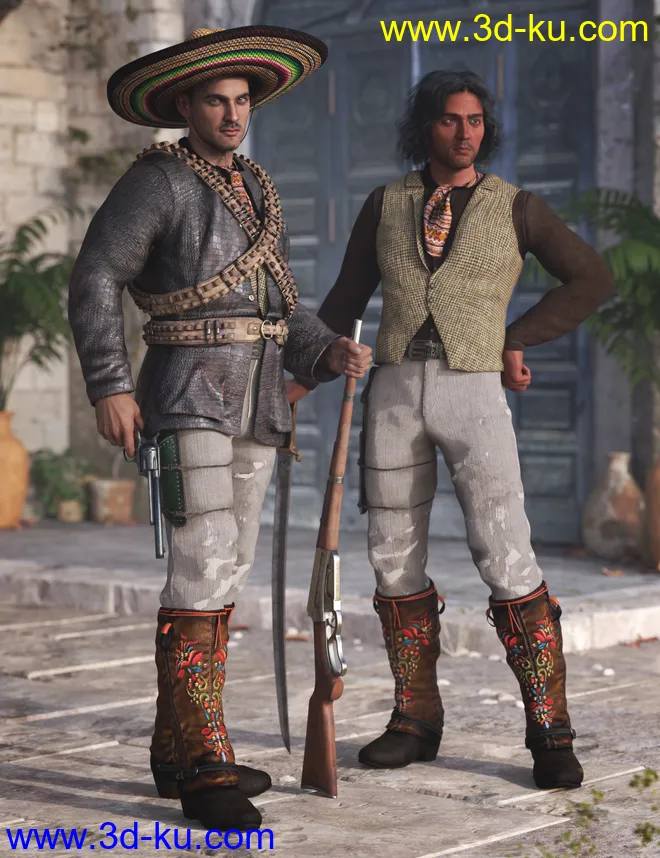Guerrillero Outfit for Genesis 8 and 8.1 Males模型的图片1