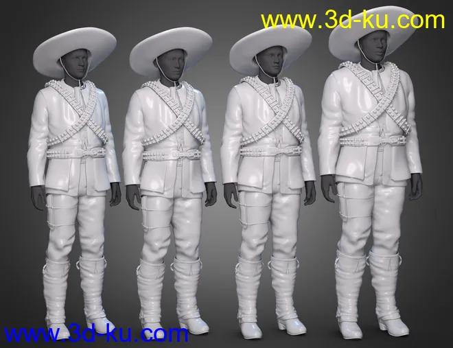 Guerrillero Outfit for Genesis 8 and 8.1 Males模型的图片5