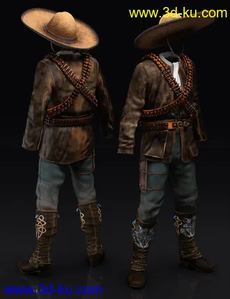 3D打印模型Guerrillero Outfit Textures的图片