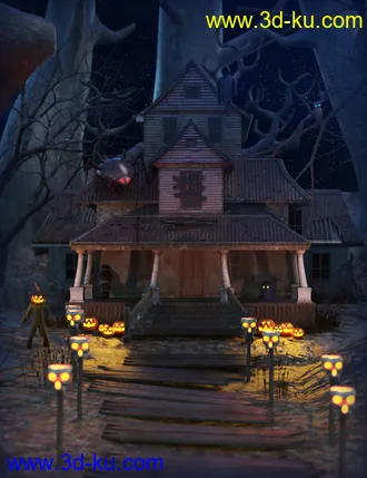 3D打印模型Halloween House的图片