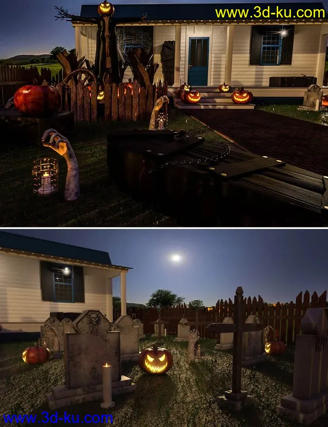Halloween Porch模型的图片1