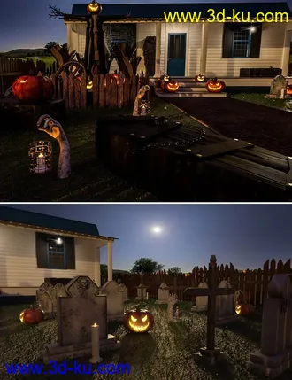 3D打印模型Halloween Porch的图片