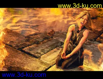 3D打印模型HD Body Burns Add-On for Genesis 8 and 8.1 Females的图片
