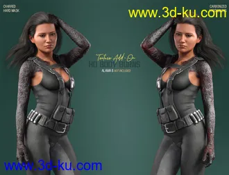 HD Body Burns Add-On for Genesis 8 and 8.1 Females模型的图片20