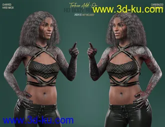 3D打印模型HD Body Burns Add-On for Genesis 8 and 8.1 Females的图片