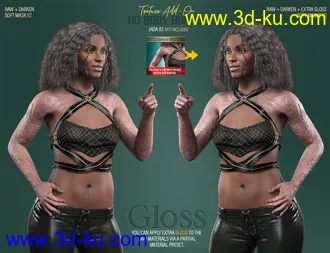 3D打印模型HD Body Burns Add-On for Genesis 8 and 8.1 Females的图片