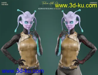 HD Body Burns Add-On for Genesis 8 and 8.1 Females模型的图片27