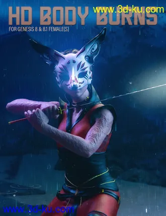 3D打印模型HD Body Burns for Genesis 8 and 8.1 Females的图片