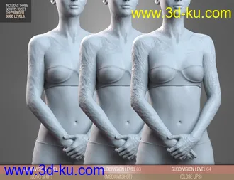 HD Body Burns for Genesis 8 and 8.1 Females模型的图片3
