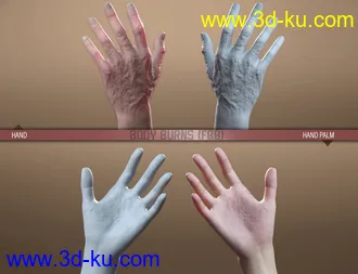 3D打印模型HD Body Burns for Genesis 8 and 8.1 Females的图片