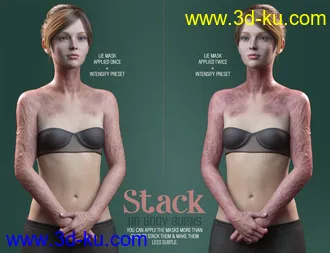 3D打印模型HD Body Burns for Genesis 8 and 8.1 Females的图片