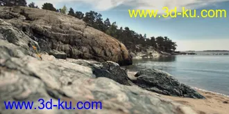 3D打印模型HD Scans Beach Rocks的图片