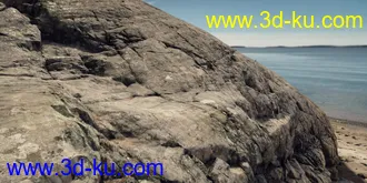 3D打印模型HD Scans Beach Rocks的图片