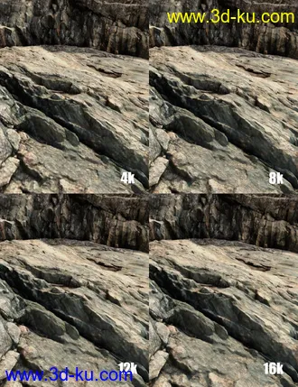 HD Scans Beach Rocks模型的图片14