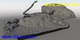 3D打印模型HD Scans Beach Rocks的图片