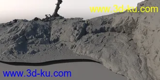 HD Scans Beach Rocks模型的图片23