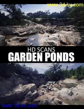 3D打印模型HD Scans Garden Ponds的图片
