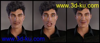 3D打印模型Head & Hands Poses for Genesis 8.1 Male的图片