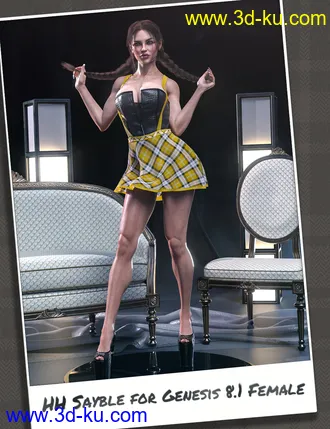 3D打印模型HH Sayble for Genesis 8.1 Female的图片