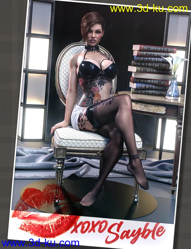 HH Sayble for Genesis 8.1 Female模型的图片8