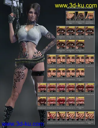 3D打印模型HH Sayble for Genesis 8.1 Female的图片