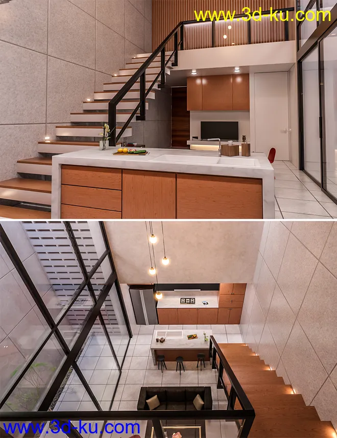 High Ceiling Living模型的图片1