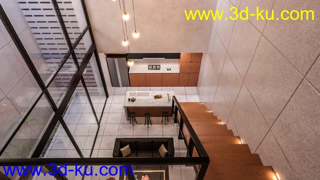 High Ceiling Living模型的图片2