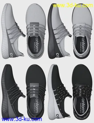 3D打印模型HL Conform Sneakers for Genesis 8 and 8.1 Males的图片