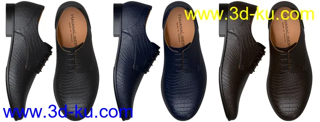 HL Derby Shoe for Genesis 8 and 8.1 Males模型的图片3