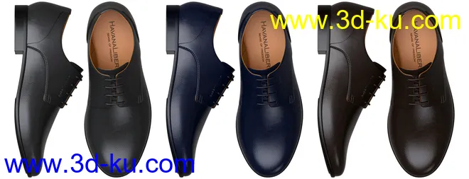 HL Derby Shoe for Genesis 8 and 8.1 Males模型的图片4